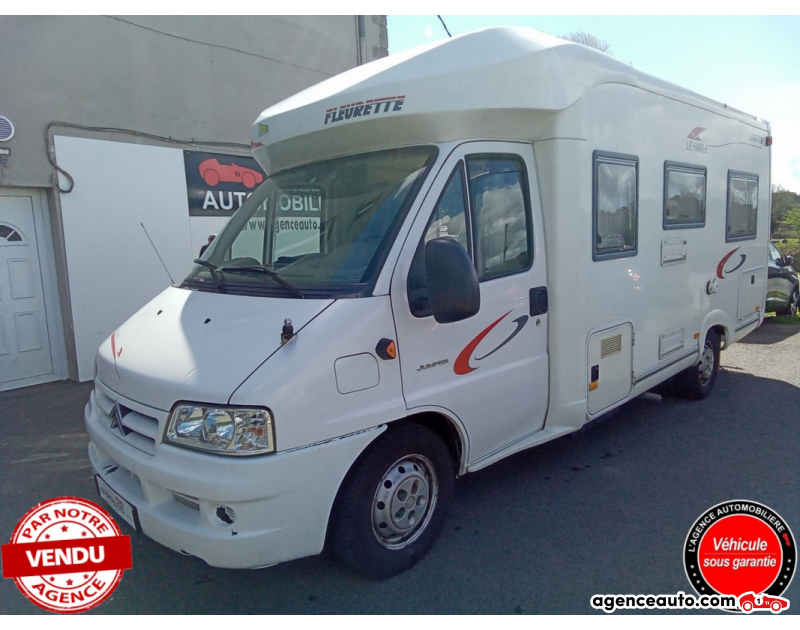 Aankoop Gebruikte Auto, Goedkope Gebruikte Auto | Agence Auto Citroen Jumper CAMPING CAR 2.8 HDI 138 FLEURETTE LE HARLE Blanc Jaar 2004 Manuelle Diesel